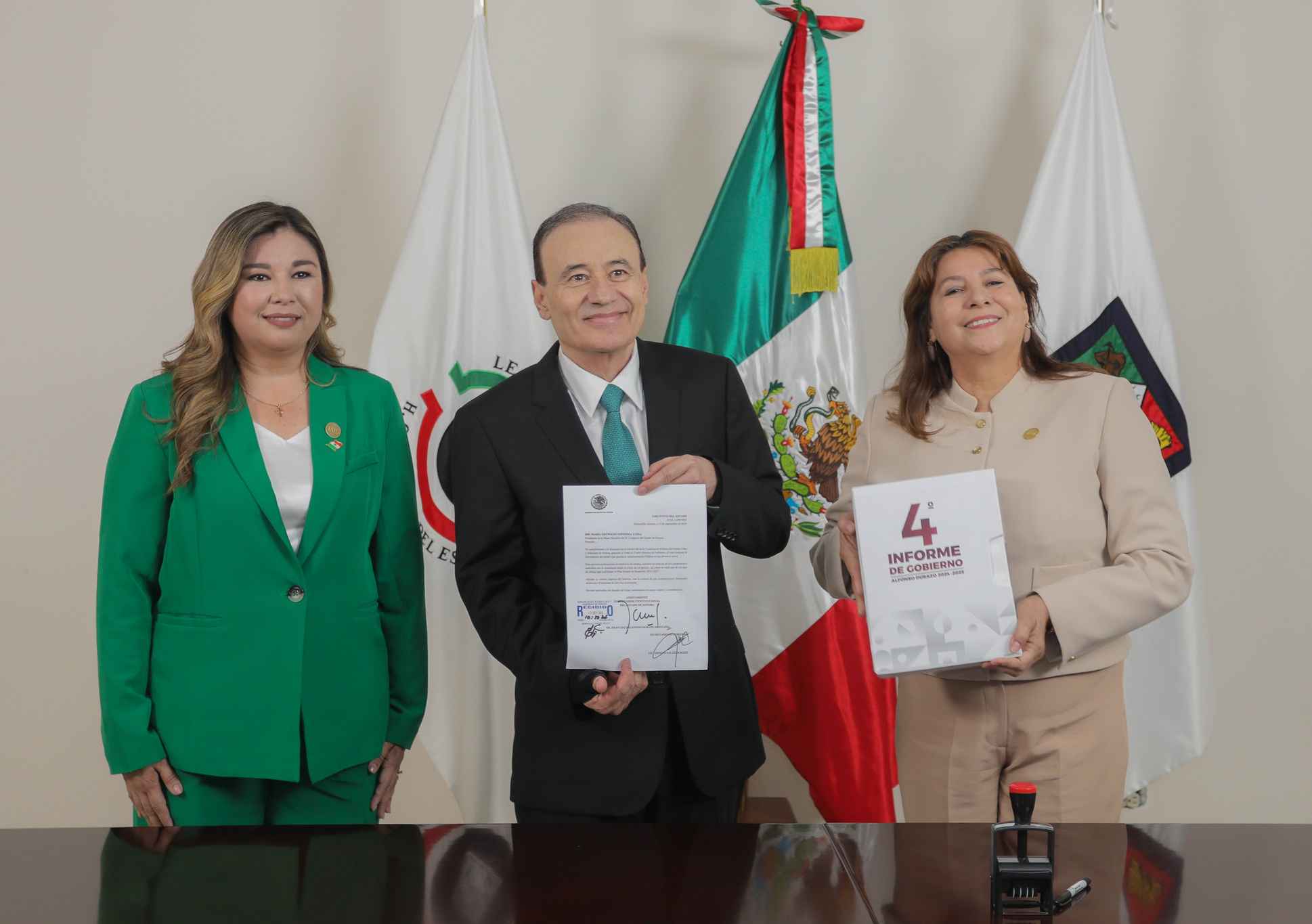 El Congreso de Sonora recibe el Cuarto Informe de Gobierno